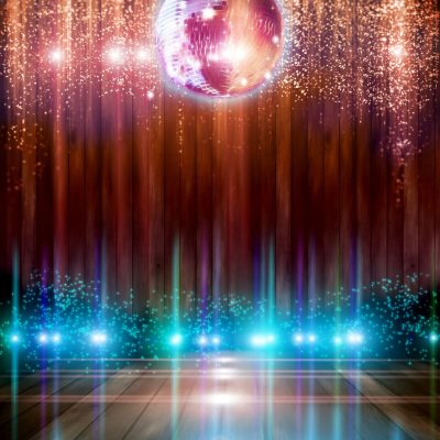 Abstract disco ball_Background with flashing lights.